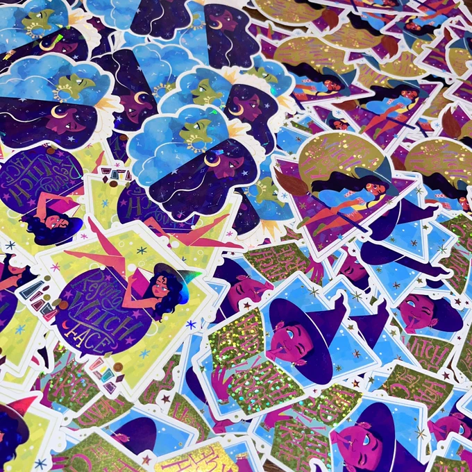 Can you say STICKERS?Thank you to  for such a fab job on my very first set of custom stickers! 