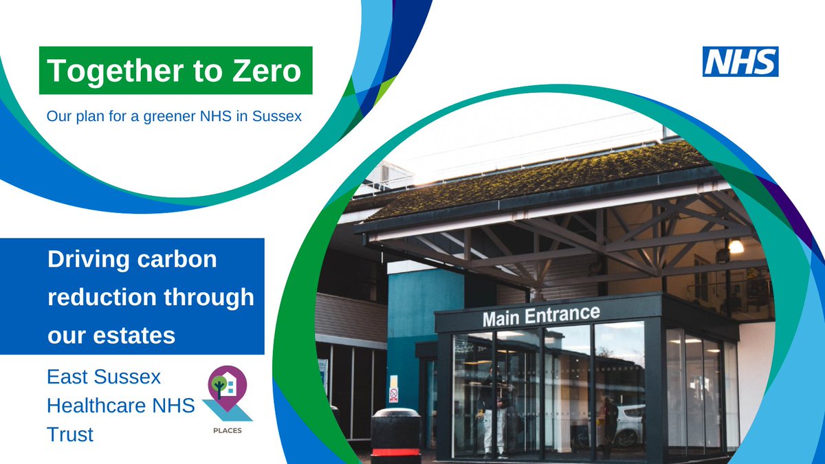ESHTNHS's tweet photo. We're really proud of the progress across the NHS in Sussex towards the national goal of the NHS becoming #NetZero by 2040.
Find out how award-winning sustainable healthcare framework, @CareWithoutCO2, will help us deliver a greener NHS: https://t.co/yBShrgz4eo #TogetherToZero https://t.co/kkQ6QTcRy2