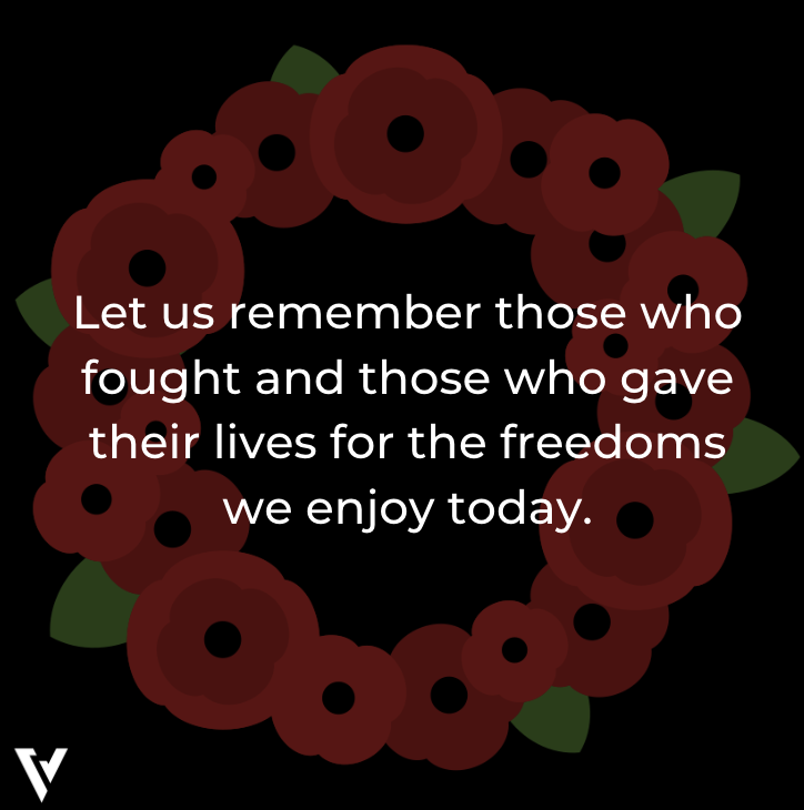 On this Remembrance Day, Valens acknowledges and gives thanks to all those brave soldiers who serve our country. #RememberanceDay