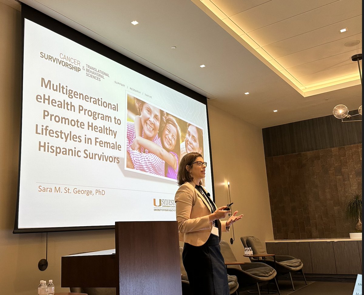 Frank J Penedo, PhD (@drfrankjpenedo) on Twitter photo <a href="/DrSaraStGeorge/">Sara M. St. George</a> presenting at #sylvestercancersurvivorshipsymposium <a href="/SylvesterCancer/">Sylvester Comprehensive Cancer Center</a> #survivorship #cancersurvivorship <a href="/DrSaraStGeorge/">Sara M. St. George</a> presenting at #sylvestercancersurvivorshipsymposium <a href="/SylvesterCancer/">Sylvester Comprehensive Cancer Center</a> #survivorship #cancersurvivorship