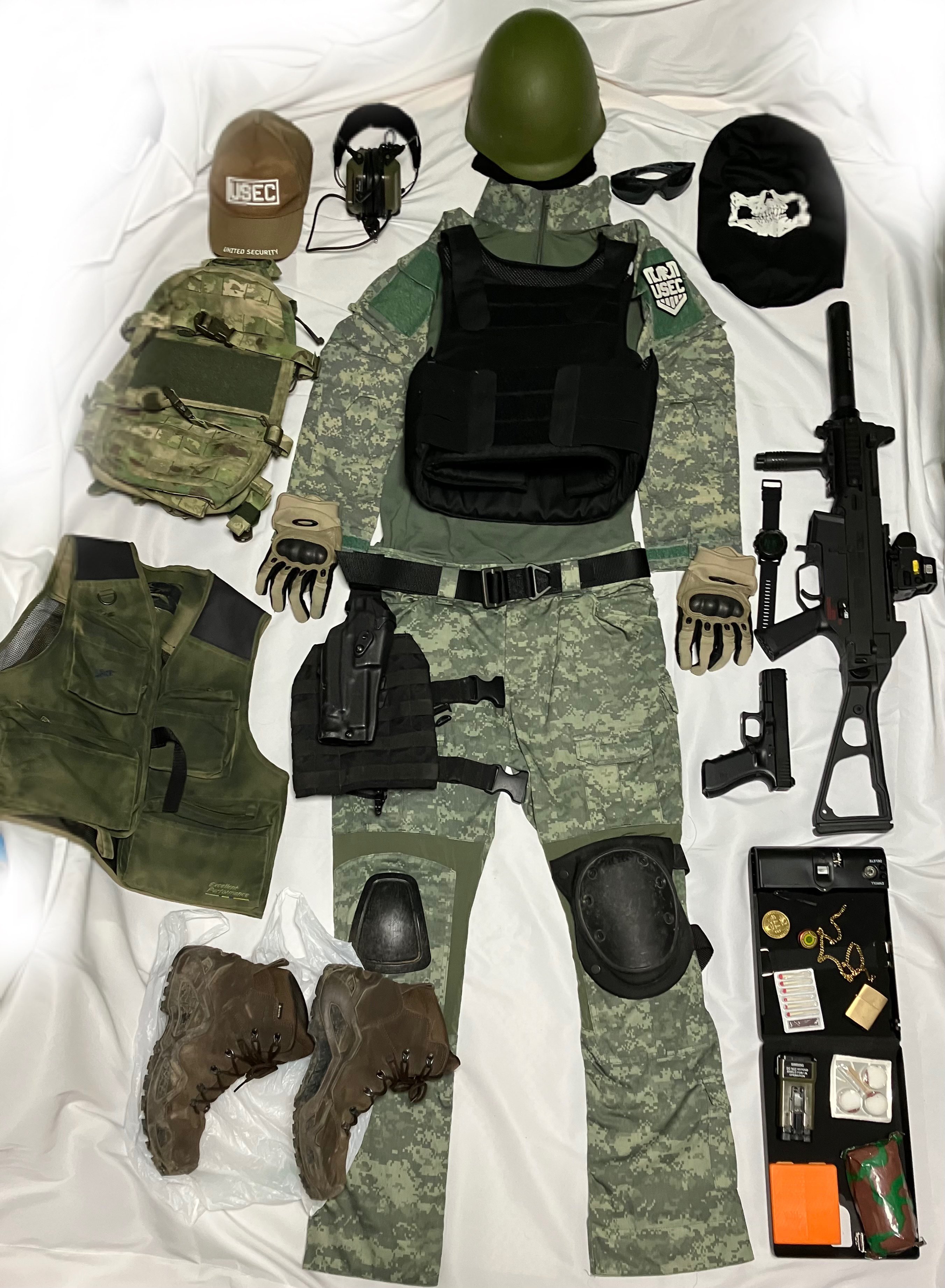 サバゲー装備 Amazon.co.jp: [SHENKEL] シェンケル 8点セット BDU 黒装備