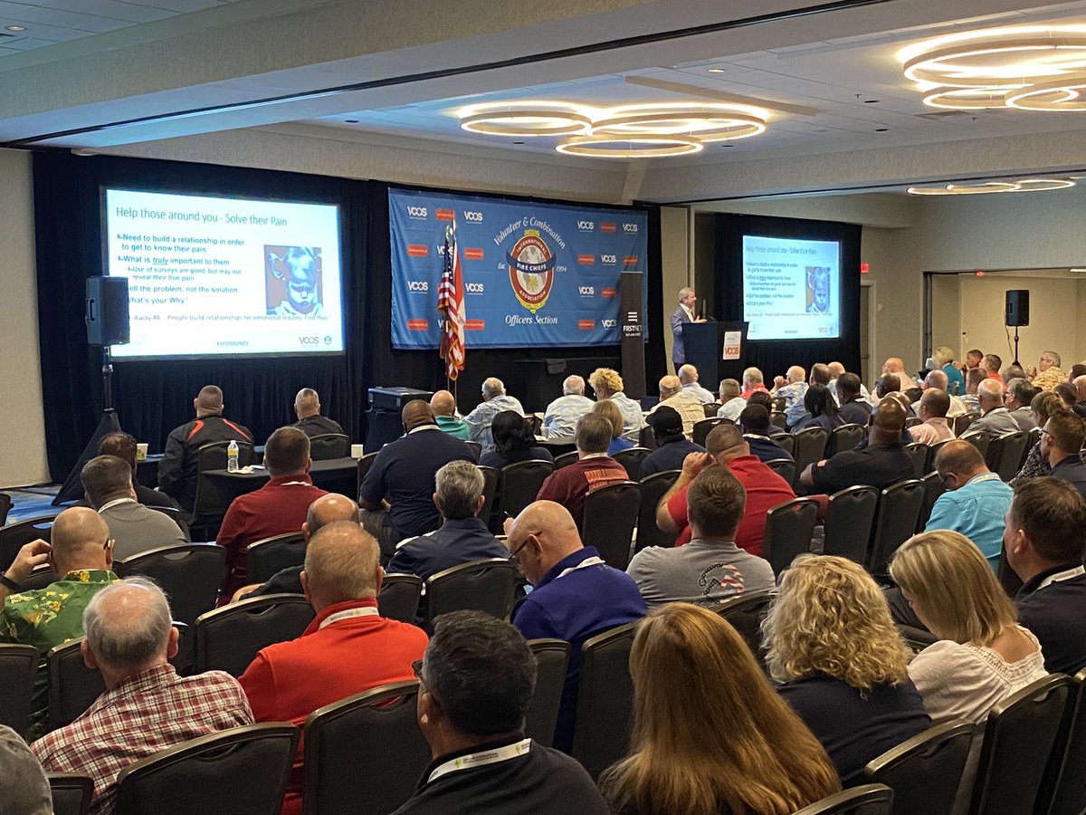 IAFC's tweet photo. Paul Darley of @wsdarley talks authentic leadership at #VCOSSUN22 @IAFC_VCOS #OneVoice https://t.co/nRxxz2qirr