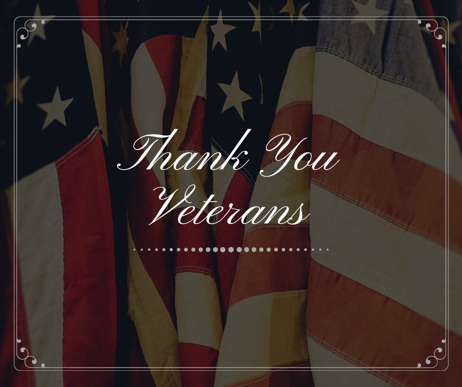 Thank you for your service and sacrifices!