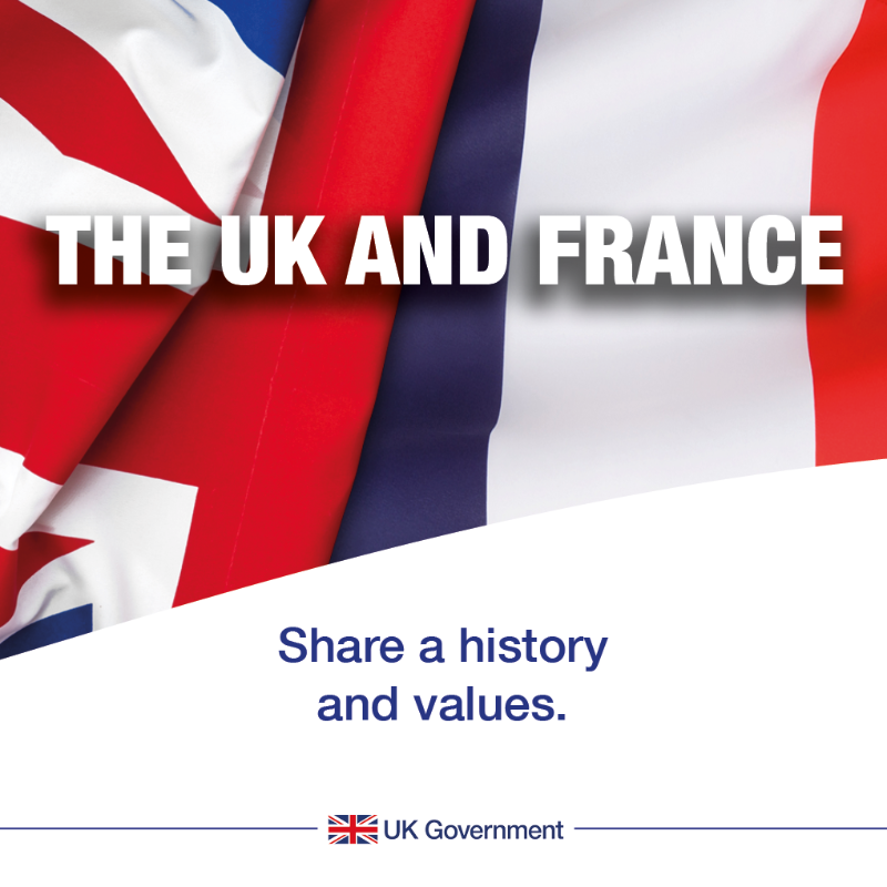 FCDOGovUK's tweet photo. UK 🤝 France