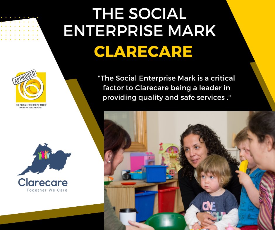 SocialimpactIRE's tweet image. 🌟SOCIAL ENTERPRISE MARK event awardee:

Clarecare was established in 1968 as an organisation to coordinate the delivery of care for the people of Clare. Over 54 years Clarecare has evolved to provide a wide range of services.
.
eventbrite.ie/e/social-enter…
.
#semark #socialimpact
