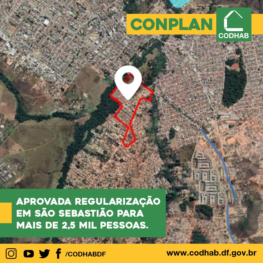 CodhabDF's tweet image. Aprovada regularização em São Sebastião para mais de 2,5 mil pessoas

Saiba mais: codhab.df.gov.br/postagem/aprov… 

#codhabdf #GDF #conplan #regularização