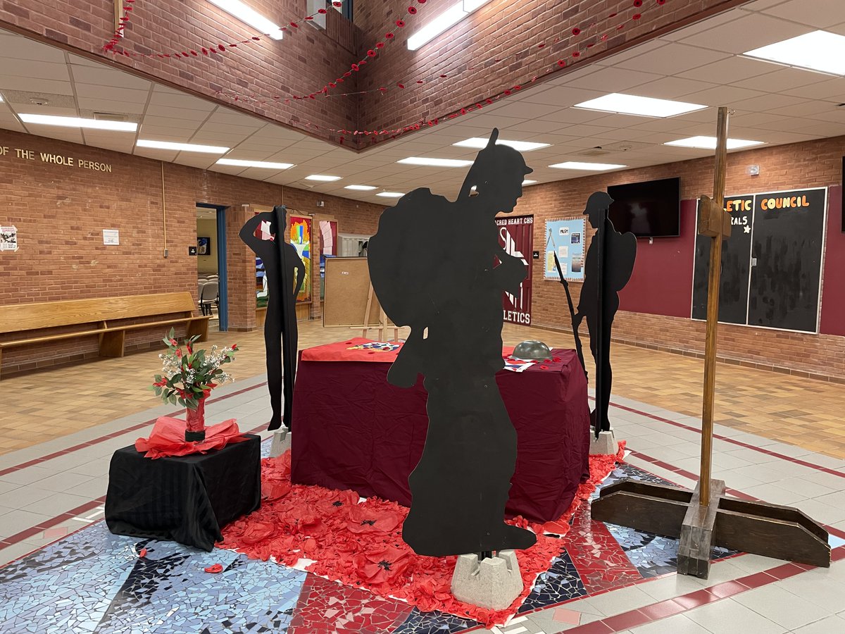 <a href="/SacredHeartCHS/">Sacred Heart CHS</a> Students and staff remembering the sacrifices of our ancestors and those who continue to sacrifice in the name of freedom and peace.