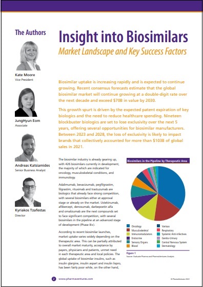 The Biosimilars market represents a massive commercial opportunity, but the landscape is complex.

How do companies with #Biosimilars assets realise their value and stand out from the competition?

Read <a href="/PharmaVentures/">PharmaVentures, The Deal Experts</a> new white paper: bit.ly/3Us3KdC

#TheDealExperts