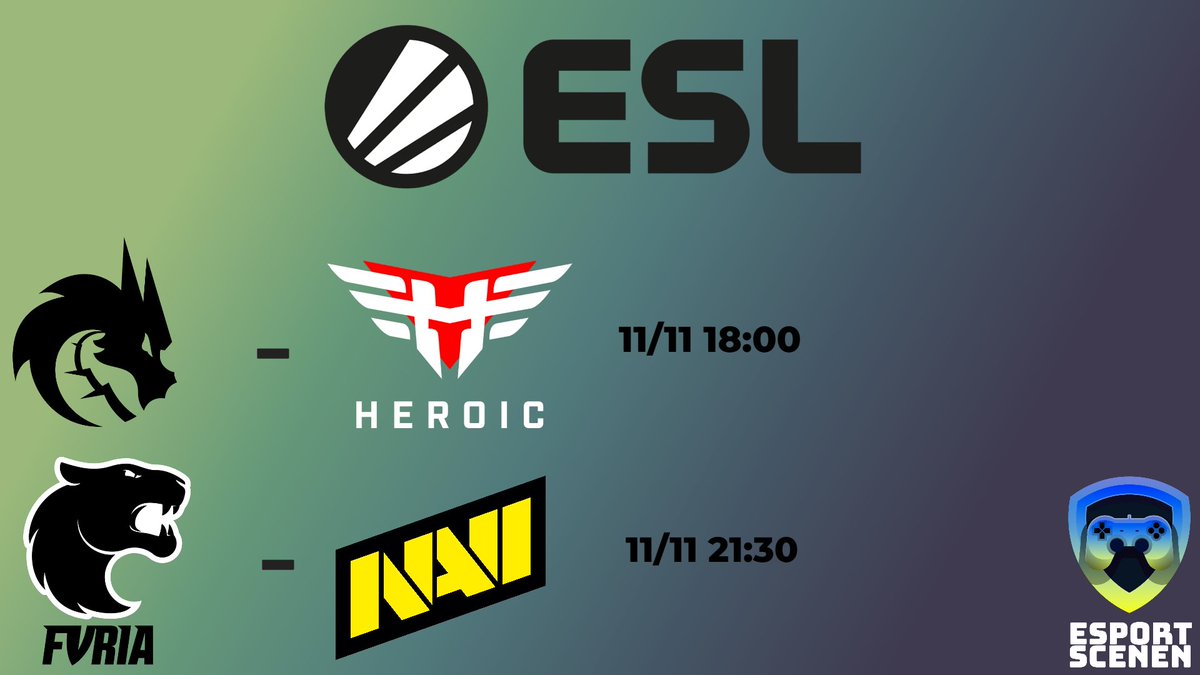 #CSGO - 2 &amp; 1/2 timme till start för dagens matcher i #IEM 🔥🫶🏼