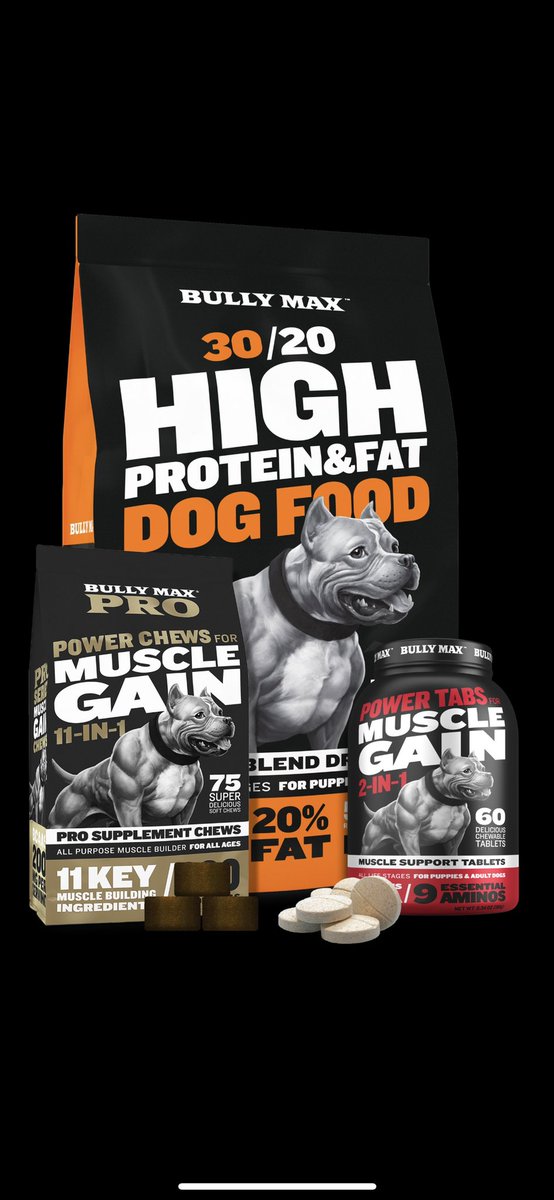 bullymax's tweet photo. Get the guaranteed lowest prices on #bullymax performance dog food at https://t.co/q42uh8tiJT https://t.co/VHOcZCzZl0