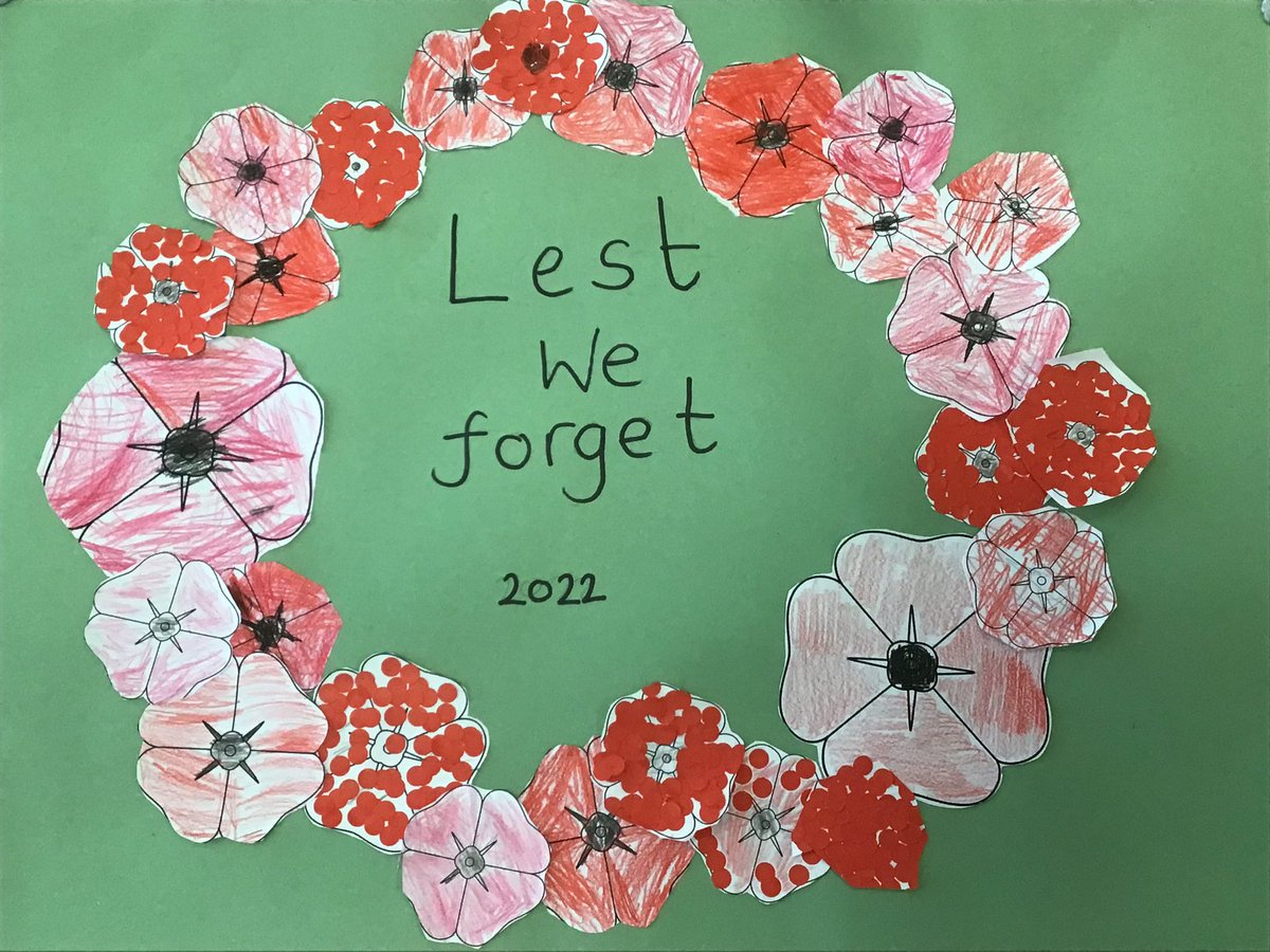 westheathprim's tweet photo. For Remembrance Day, Class 2 helped create a poppy wreath which we displayed on our classroom window. #WHPSClass2 #RemembranceDay https://t.co/FpkqByqjZ9