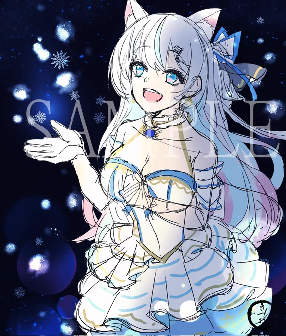 #Skeb #Commission #有償依頼 skebリクエスト45【ラフ】 Vtuber 说说crystal様  とんでもなく愛らしい中華Vtuber様のリクエストを頂きました  ご本人へプレゼントされたいとの事なので、クライアント様の想いも一緒に込めて制作します!