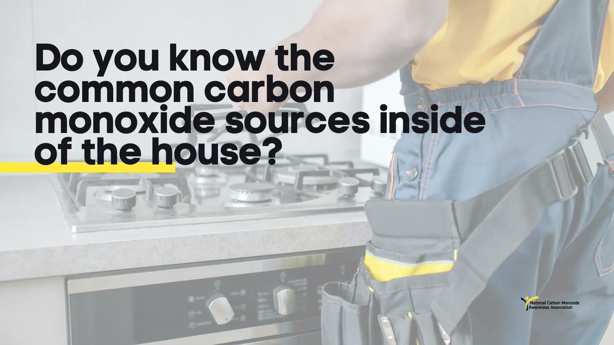 What are common carbon monoxide sources inside the house?

Stoves, ovens, water heaters, furnaces, fireplaces, clothes dryers, and vehicles in attached garages.

bit.ly/3NTApWV

#NCOAA #CarbonMonoxide #CarbonMonoxideAwareness #CarbonMonoxidePoisoning #SafetyFirst