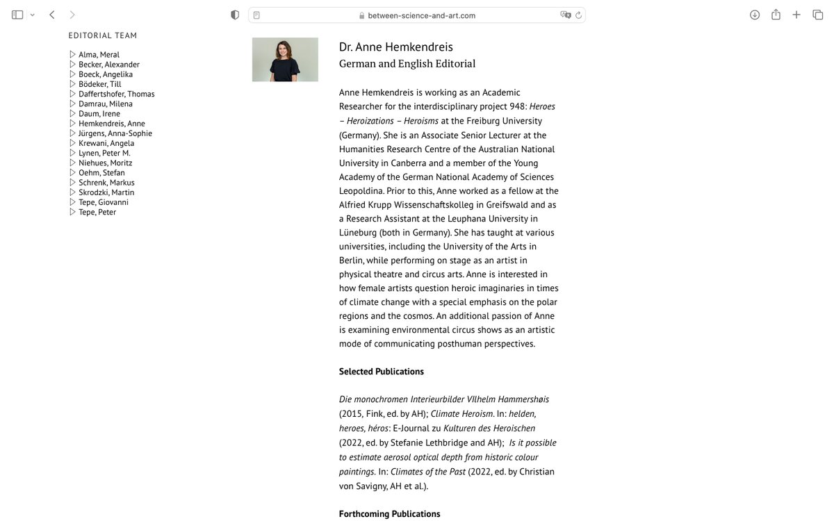 AHemkendreis's tweet photo. You can now find me among the editors of the amazing online and peer-reviewed journal "w/k" (science and arts) 🥳❄️🤗 @wkScienceandArt 

https://t.co/J2vCJAuhvg

#scienceandart #neweditor #environmentalartjournal #peerreviewedjournal #openaccess https://t.co/jh08fudcpW