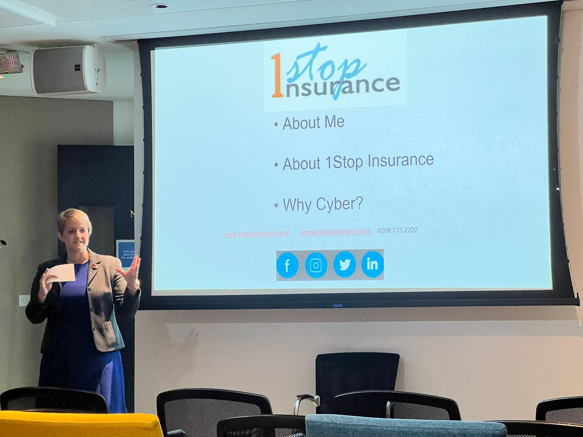 1stopinsurance's tweet photo. Have you considered Cyber insurance? 

Sadly phishing emails catch a lot of people out and they can suffer substantial losses as a result.

Pictured is our BDM at @ADMComputing cyber seminar last week.

#cyber #insurance #phishing #CyberSecurityAwareness https://t.co/UpKGX7qLJq