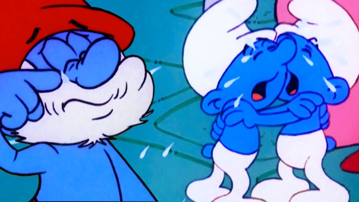 Pixelbitty's tweet image. Smurf in vrede #vaderabraham #pierrekartner #smurfen