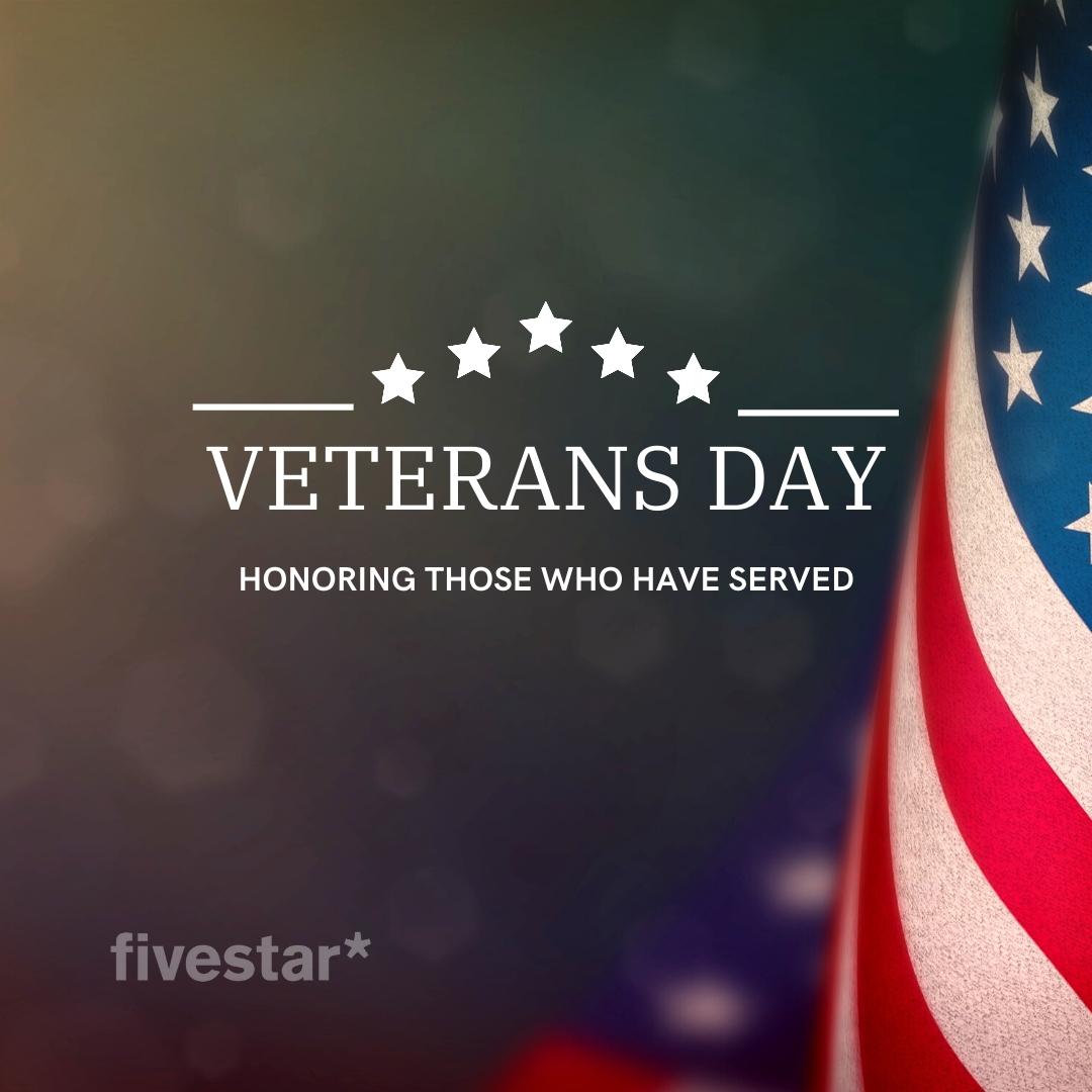 To all those who have served and are still serving, we thank you! #VeteransDay