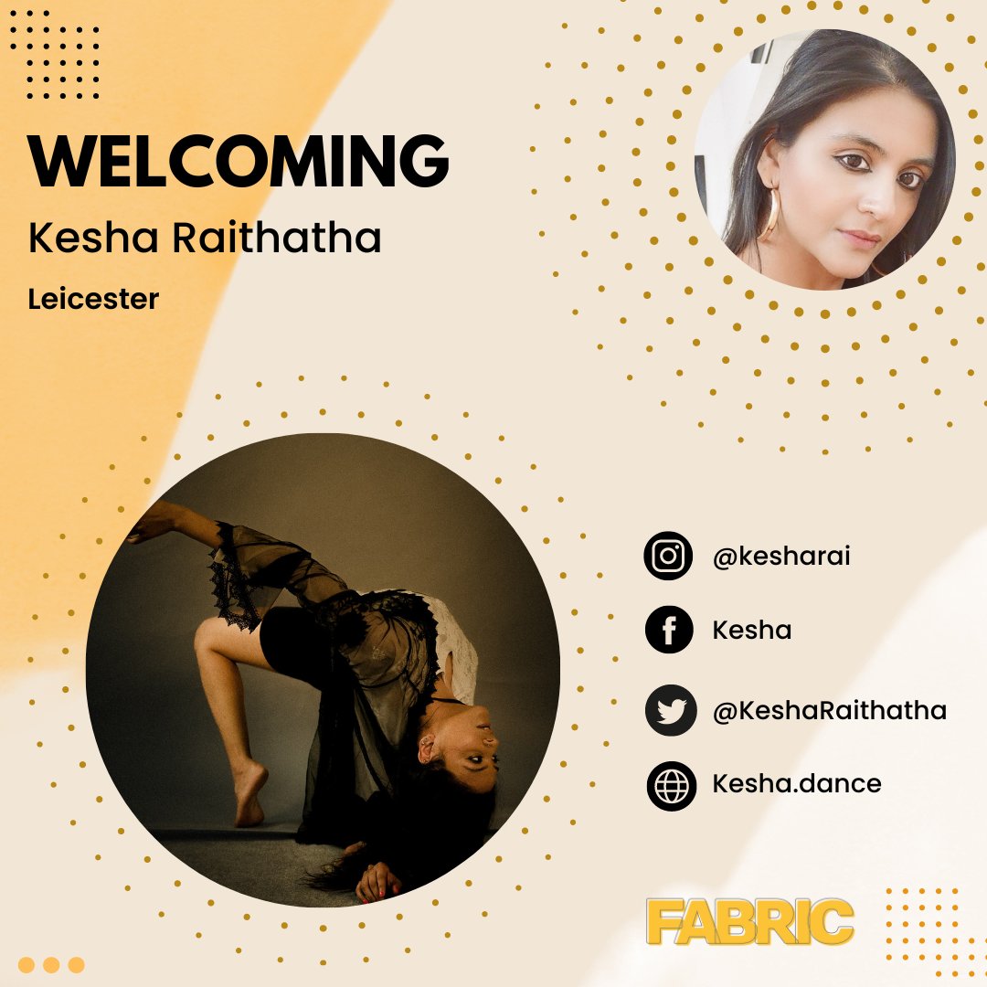 Welcoming <a href="/KeshaRaithatha/">Kesha Raithatha</a>, Research Residency Holder 👋

Keshä wants to interrogate what an uninterrupted and uncorrupted Contemporary South Asian dance &amp; movement would be if it was to be distilled out of Western Contemporary dance &amp; movement practices

buff.ly/3zVApAj