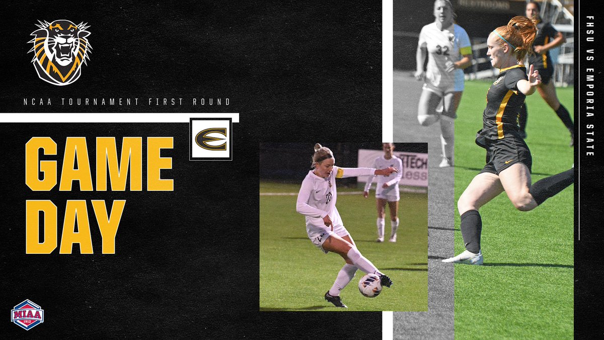 It's Tournament Time! The Tigers face MIAA Rival Emporia State in the first round of the NCAA Tournament in Warrensburg.

Live coverage - fhsuathletics.com/coverage

#DefendTheFort