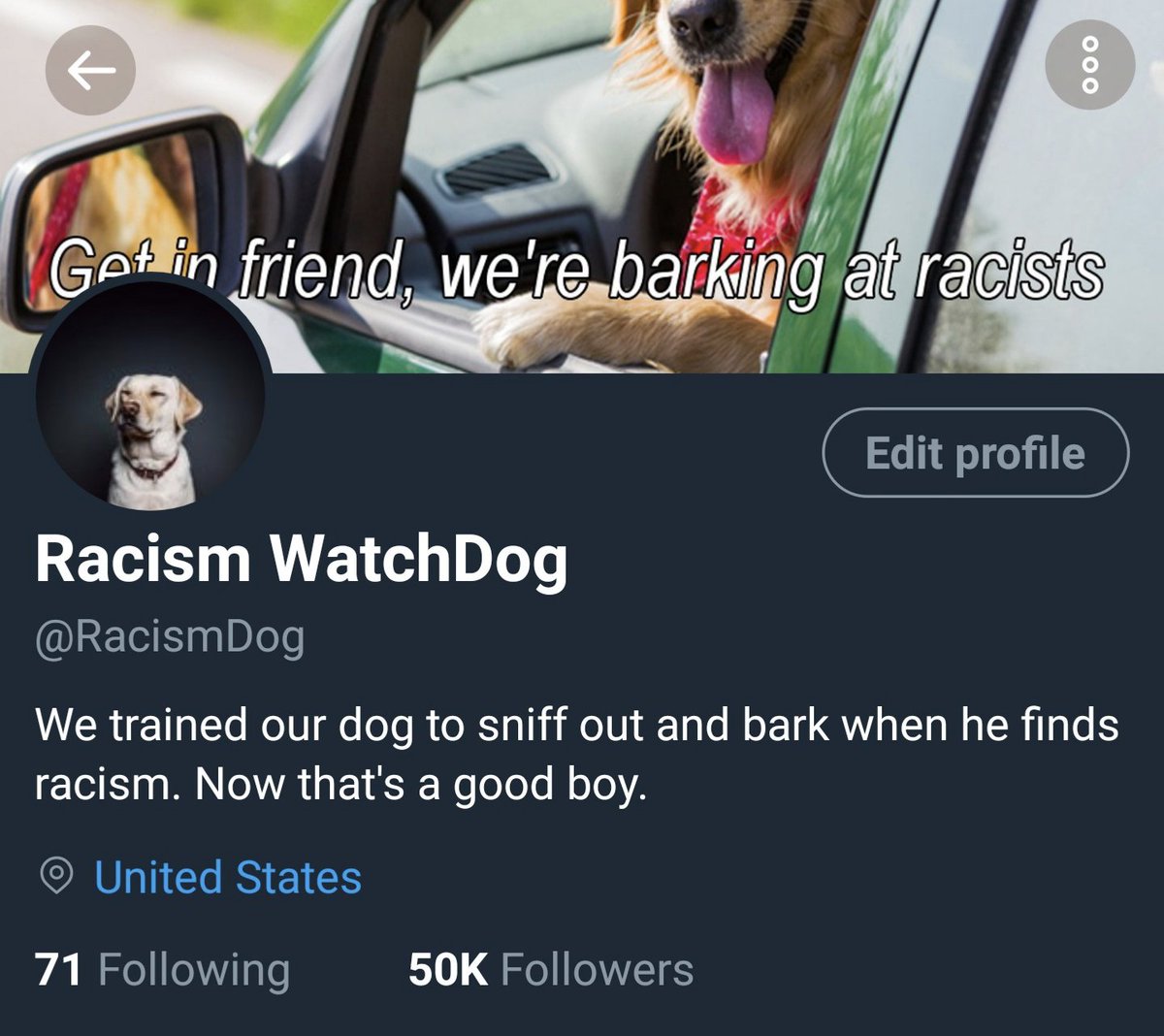 Racismdogowners tweet picture