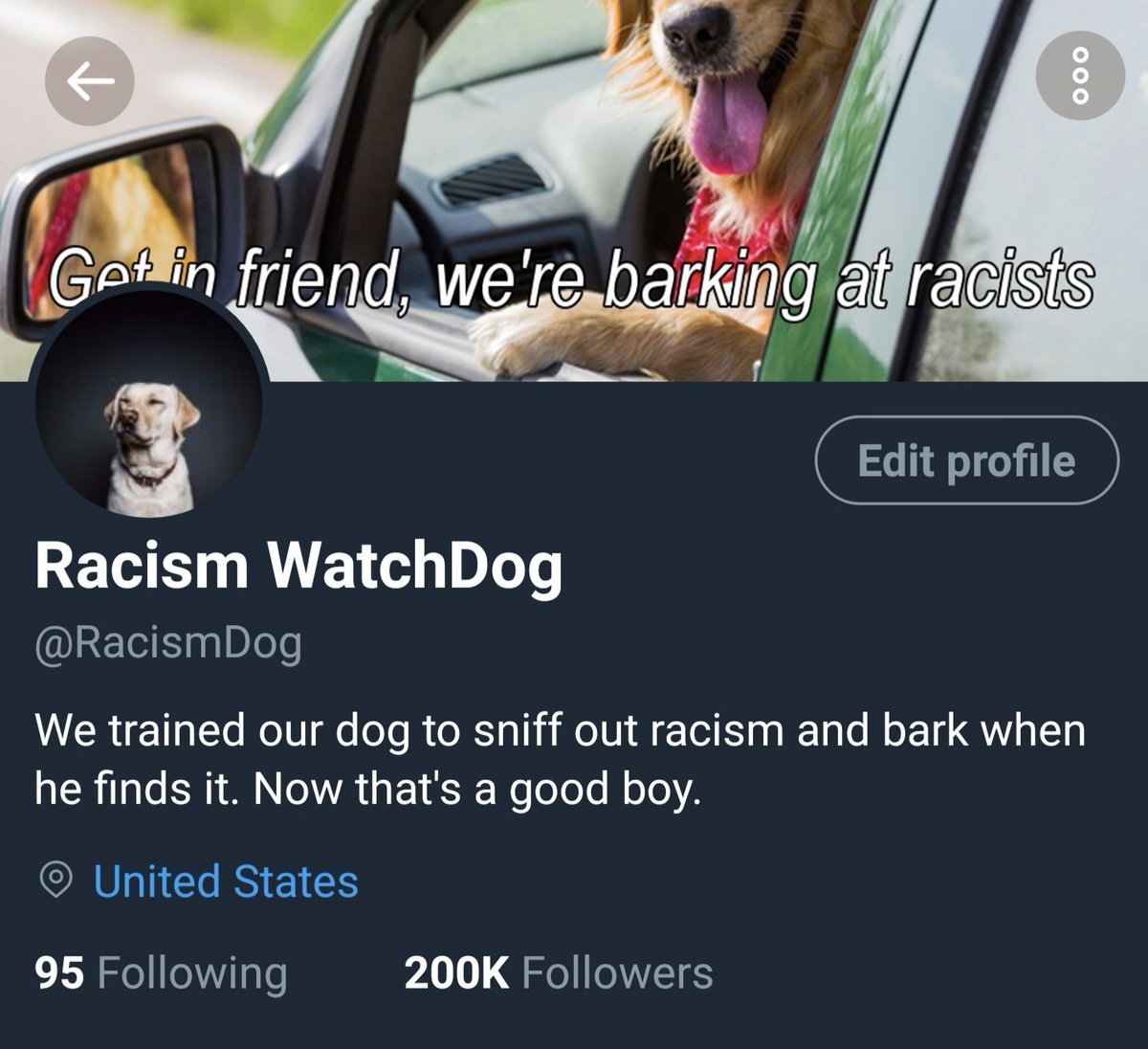 Racismdogowners tweet picture