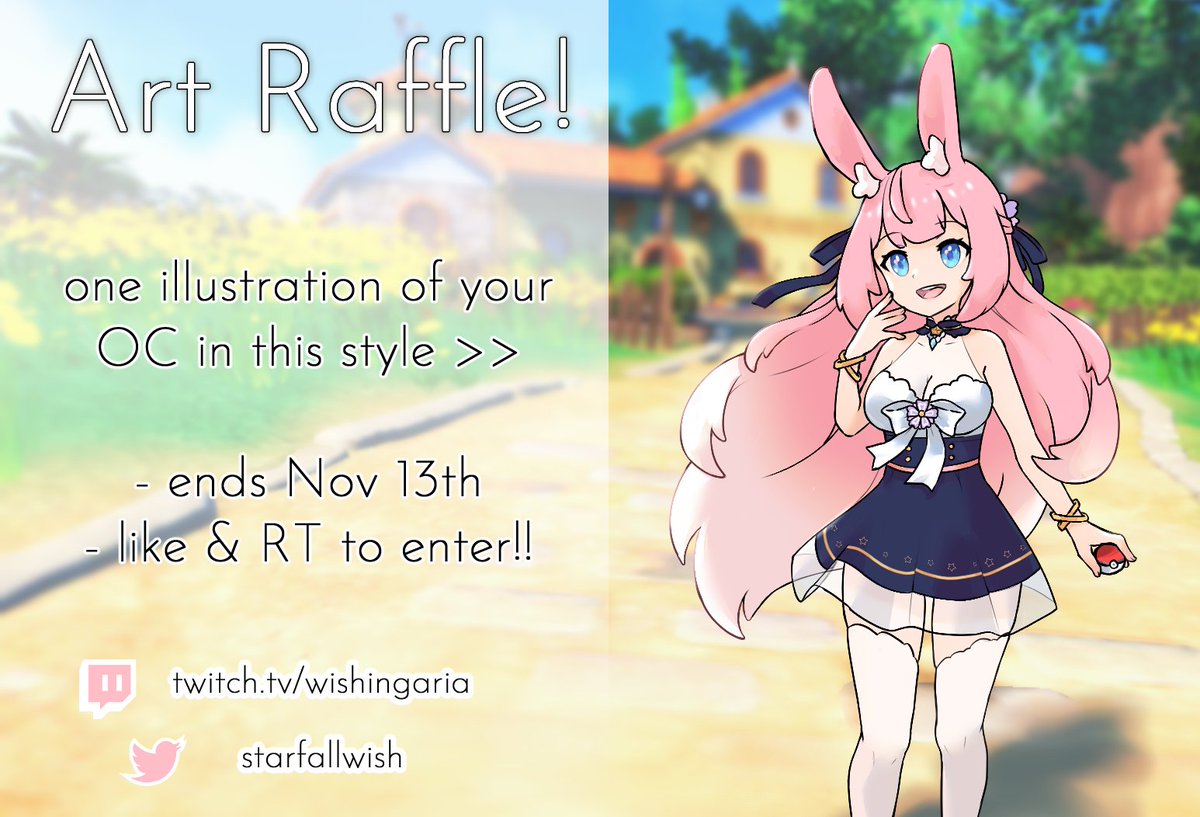 starfallwish's tweet photo. in the spirit of pokemon sv releasing in a week, a super quick art raffle~✨
✧ ends on Nov 13th (whenever I wake up to check it)
✧ like and RT to enter! 💖🔄
limited comm slots as well, link below ⤵️ https://t.co/XMUyTbpyru
