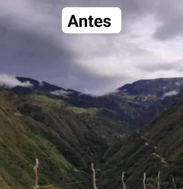 BLUSantanderes's tweet photo. Emergencia en Villa Caro, Norte de Santander, por la remoción en masa de 20 hectáreas de terreno. Comunidad denuncia que tres personas estarían desaparecidas, mientras que son evacuadas varias viviendas #MañanasBlu https://t.co/txzyi04PhE