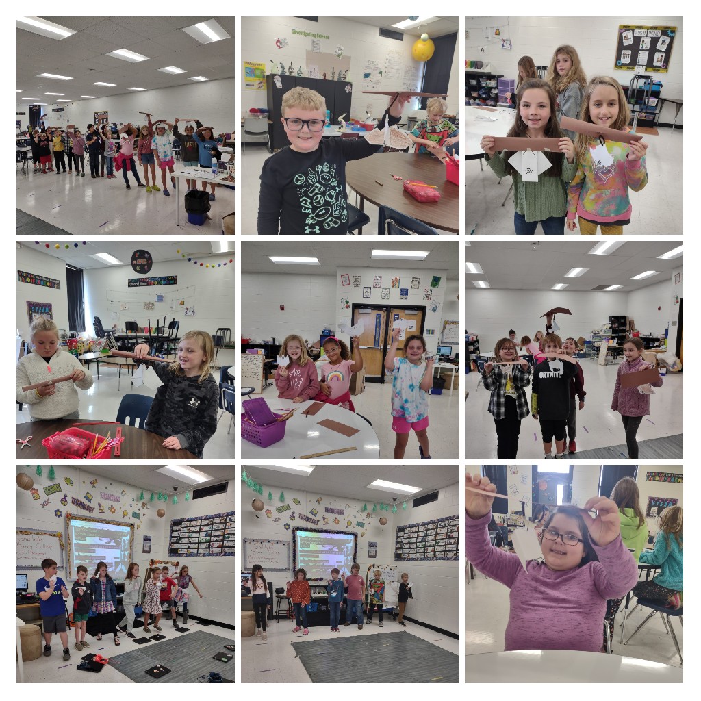DesTeam's tweet photo. DES 3rd graders did an amazing job with the bat wing challenge last week. They had to design some wings for their bat that would help it fly the furthest! After we tested our bats wing they had to attach the bat to a cave roof using limited supplies. Great job guys! 🦇 https://t.co/aLOmEiueEa
