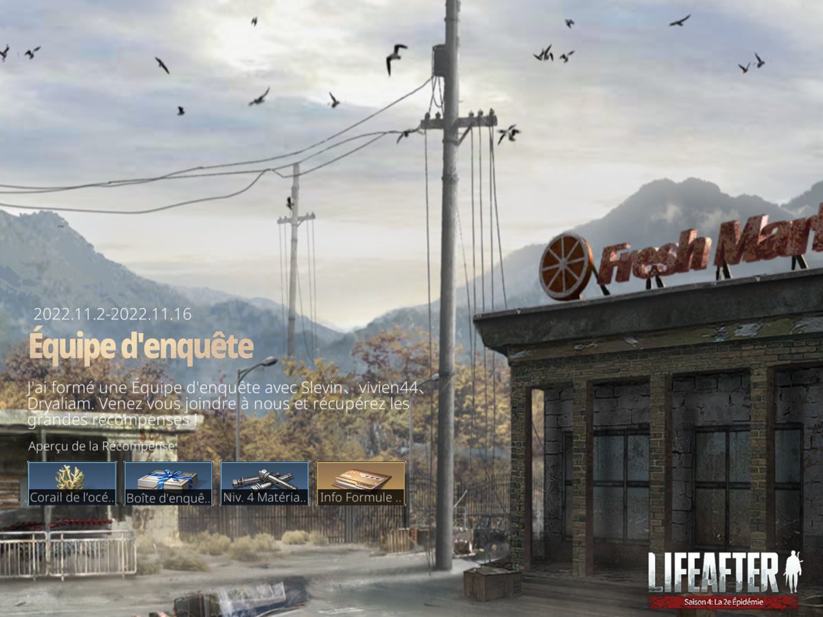 FineaEl's tweet image. #LifeAfter#LifeAfterEU#Survivre Ensemble#Survie#Jeu