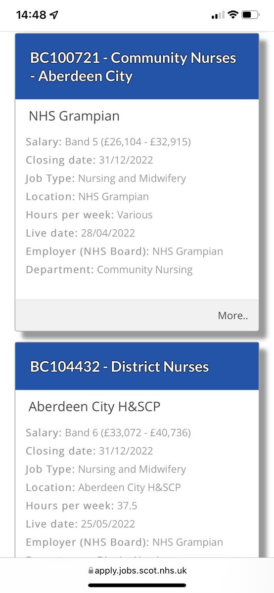 Life changing career opportunities within @HSCAberdeen 🚨🚨🚨👇@NHSGrampian @fimitchelhill @fionam54 @Lisalawril1 @HelenDNTL @SuzBChristie @smain64 @junebrown116 @sandramacleod14 @fraserbell15