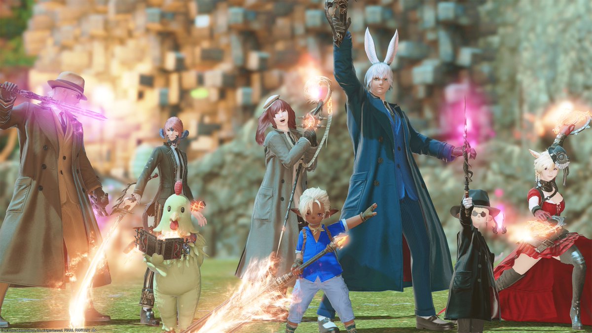 En_Codex's tweet photo. みんな武器GET！ナイス～
#FF14 https://t.co/qJ0fRagSiT