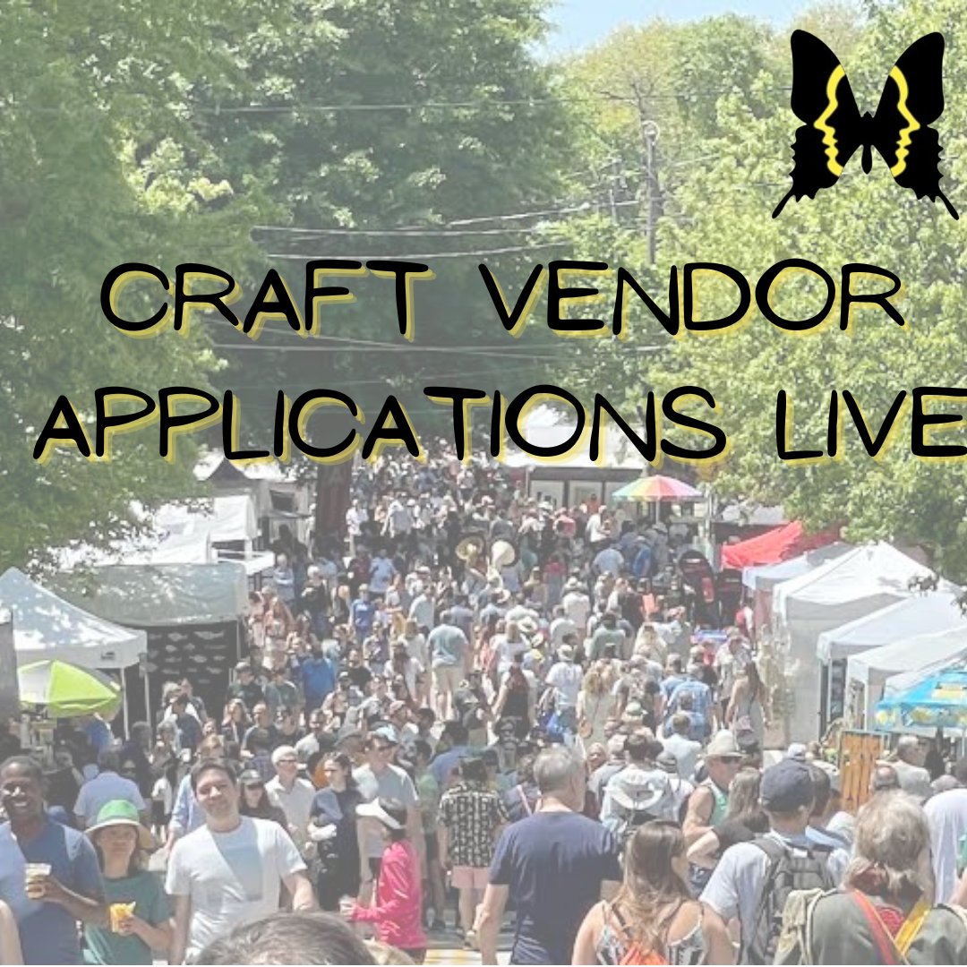Inman Park Festival 2023 Craft Vendor applications are now live! Due by March 17, 2023.

Link in bio 🦋

#festival #inmanpark #inmanparkfestival #inmanparkfest #craftvendors #artfestival