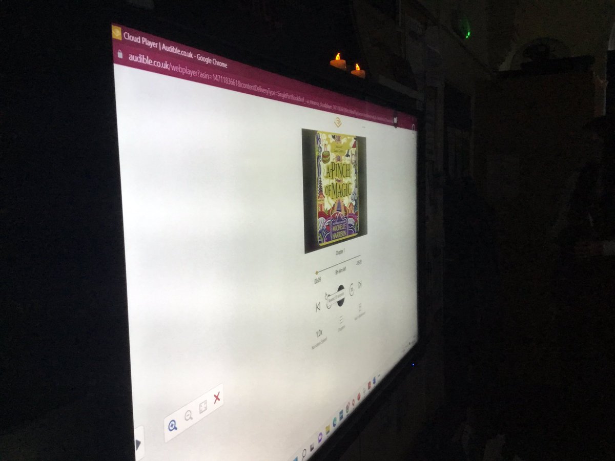 BugbrookeDeputy's tweet photo. Dumbledore are having a very relaxing #fridayread this afternoon. Our theme this week is “bring a blanket” so we’ve turned off the lights, lit the candles, put an audiobook on and snuggled up. We’ve chosen… #apinchofmagic @MHarrison13 @BugbrookeHead @Bugbrooke_Y56 https://t.co/nD2CyrrhZA