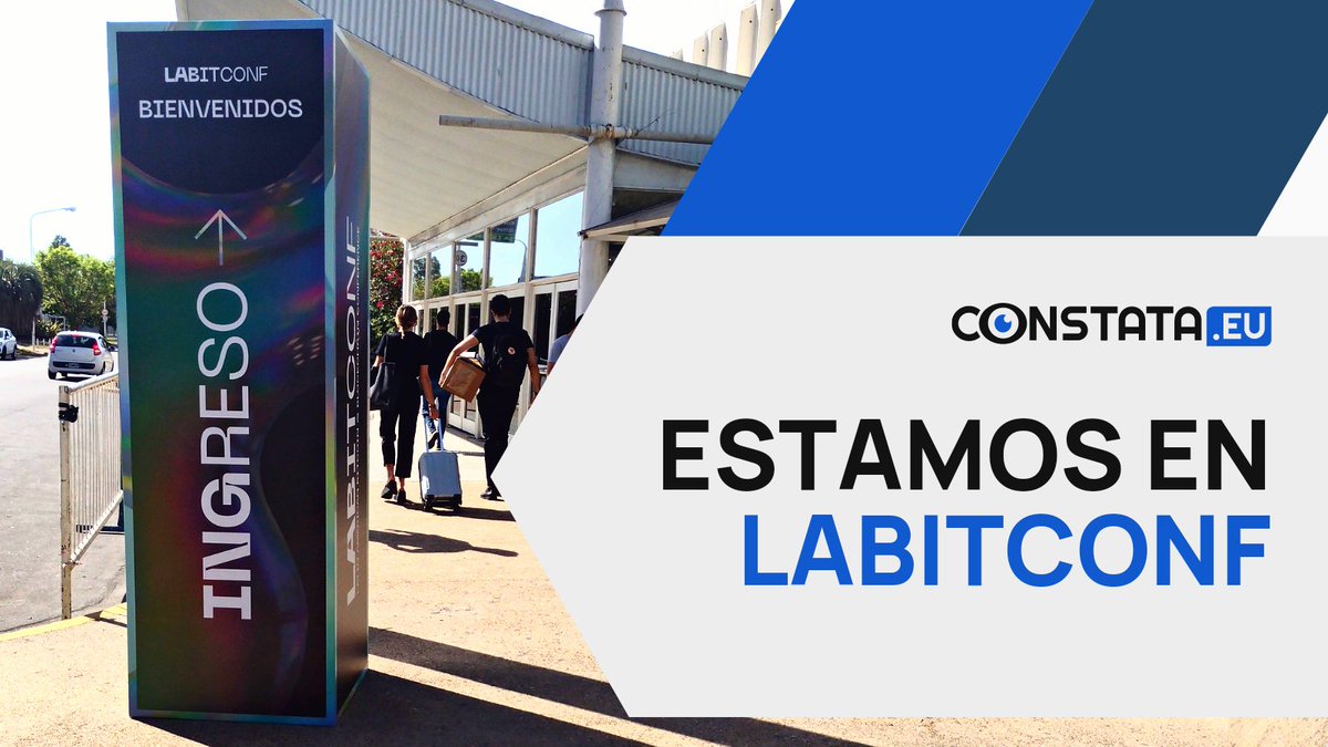 constataEu's tweet photo. 🎉¡Estamos en @labitconf!
Parte de nuestro equipo está participando de este gran evento ¿Estás participando? Certifica tu asistencia a #LaBitConf2022 en la #blockchain de #Bitcoin
⬇️⬇️
Twittea una foto tuya en #LABITCONF etiqueta a @constataEu y agrega la palabra SELLA 💫 https://t.co/UgvfXv9OkN