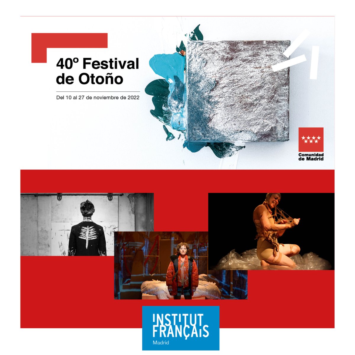 IF_Espana's tweet photo. 💃En el marco del @FestOtono, 3 obras de teatro francesas se estrenan en los @TeatrosCanal🕺

Falaise - #Barodevel
📅10-11-12

Sœurs - #WajdiMouawad @lacolline_tn
📅19-20

VORTEX - #CompagnieNonNova #PhiaMénard
📅22-23

https://t.co/kZTZGNgYDm
@france_espagne
 #FestOtono40 https://t.co/kB8JSlJAQh