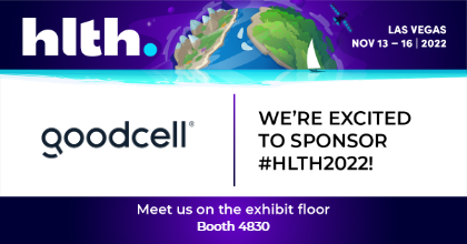 Join GoodCell at #HLTH22 in Las Vegas to get started on your new preventive healthcare journey.

#GoodCell #StemCells #Biobanking #PreventiveHealth #Biotech