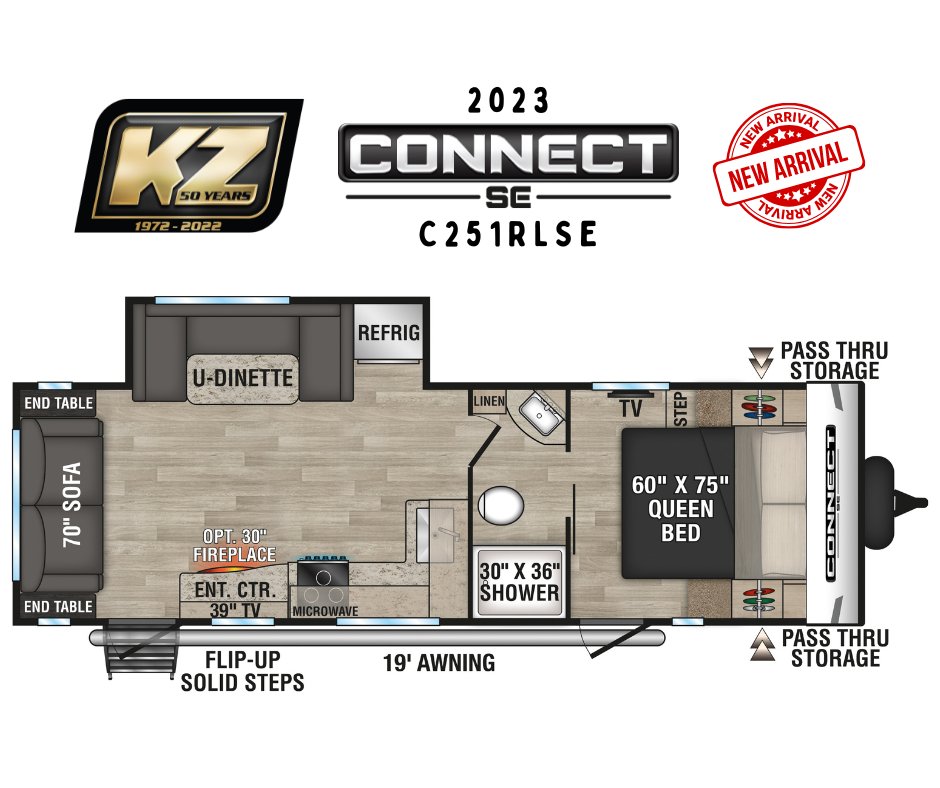 The brand-new 2023 Connect SE C251RLSE is spacious and lightweight for an easy haul so you can adventure how you want to! Check out more features here: kz-rv.com/products/conne…
#kzrv #rvlife #rv #camping #travel #rving #gocamplive #adventure #lifeontheroad