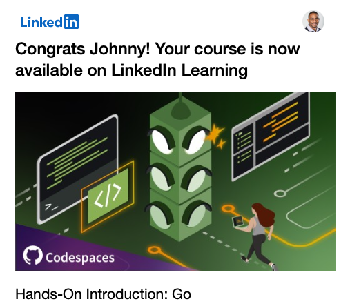 jboursiquot's tweet photo. It took a lot of hard work but I'm proud of the results. I hope you will enjoy taking this #golang course as much as I did making it.

I'll share more about it soon but for now, take the course FREE of charge through February 2023: https://t.co/CyEyP7okVA https://t.co/axeRRQc3oh