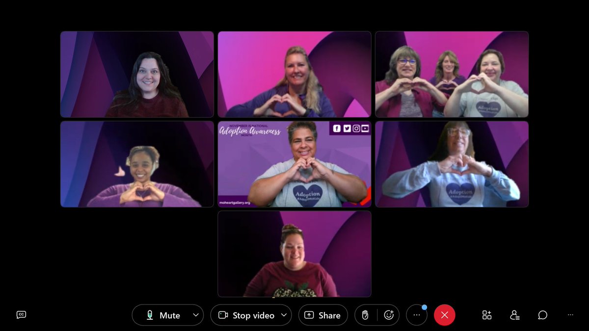 DSS_Missouri's tweet photo. DSS team members showed up wearing purple for adoption yesterday! Johnson County Children's Division Office even got to participate in 8 adoptions on National Adoption Day! #NationalAdoptionMonth #AdoptMOKids https://t.co/WSr9PQ8QK5