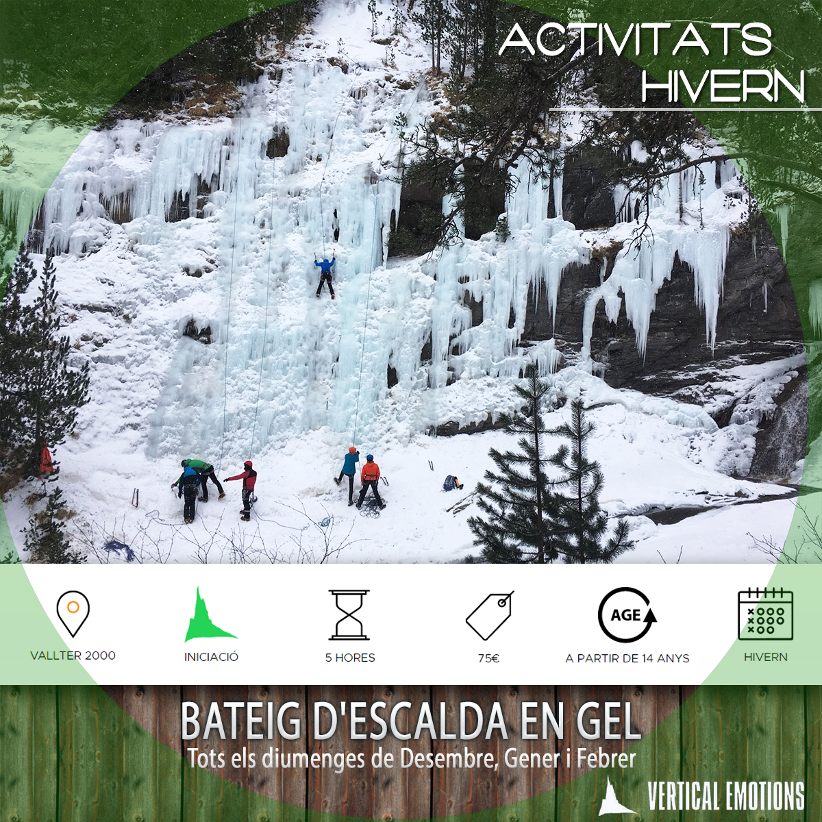 VerticalEmotion's tweet photo. BATEIG D'ESCALADA EN GEL

Vine a provar l’escalada en gel amb els millors professionals.

Durada: entre 4 i 5 hores en total.
Tots els diumenges de Desembre, Gener i Febrer.

🏂 https://t.co/lWenFGT2q6
☎ +34 629 21 65 07

#Aventura #VerticalEmotions #EscaladaEnGel #Vallter2000 https://t.co/oNw7SGnzhA