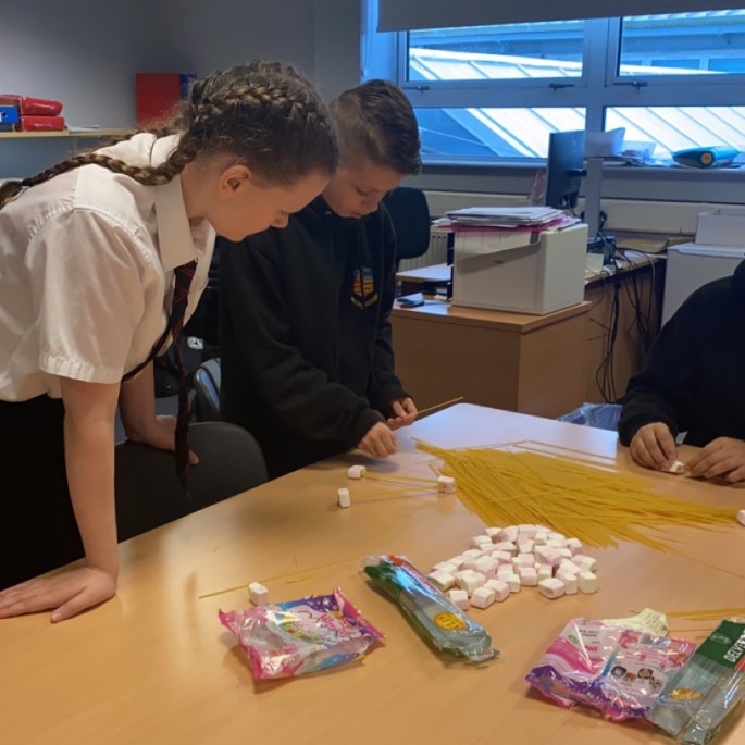 basketballscot's tweet photo. After completing a team building workshop, our S1 group at Lochend put their new skills to the test as they worked in teams to build a tower as high and strong as they possibly could🗼 The winner being whoever displayed the best team building skills (patience and communication) https://t.co/9lfguAonSC