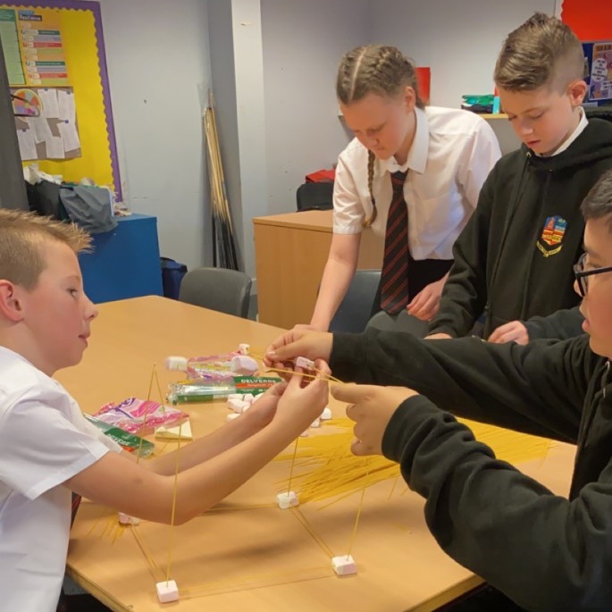basketballscot's tweet photo. After completing a team building workshop, our S1 group at Lochend put their new skills to the test as they worked in teams to build a tower as high and strong as they possibly could🗼 The winner being whoever displayed the best team building skills (patience and communication) https://t.co/9lfguAonSC