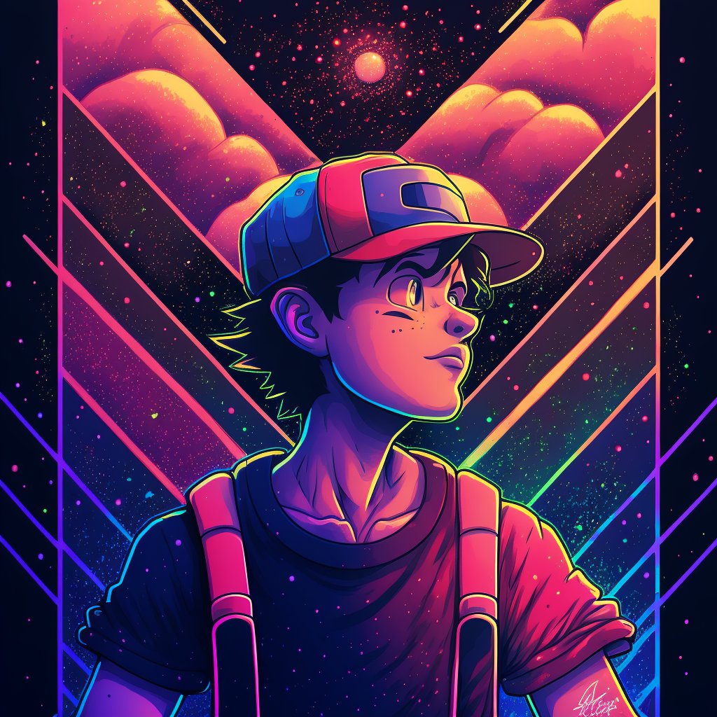 GenerativeBoops's tweet image. He did it! Ash Ketchum takes the crown! #pokemon #aiart #midjourney