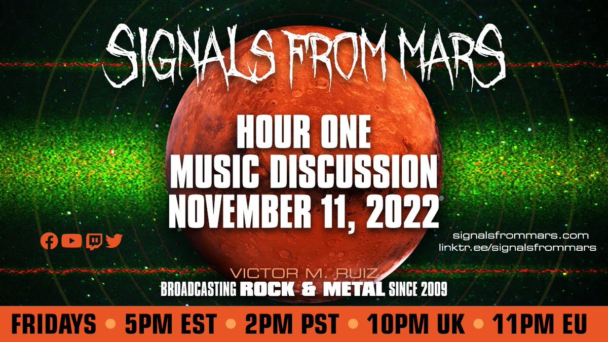 fusionsonica's tweet photo. Hour One - Music Discussion | Signals From Mars November 11, 2022 https://t.co/vr5KSB5T2j https://t.co/BUWesYwZHN
