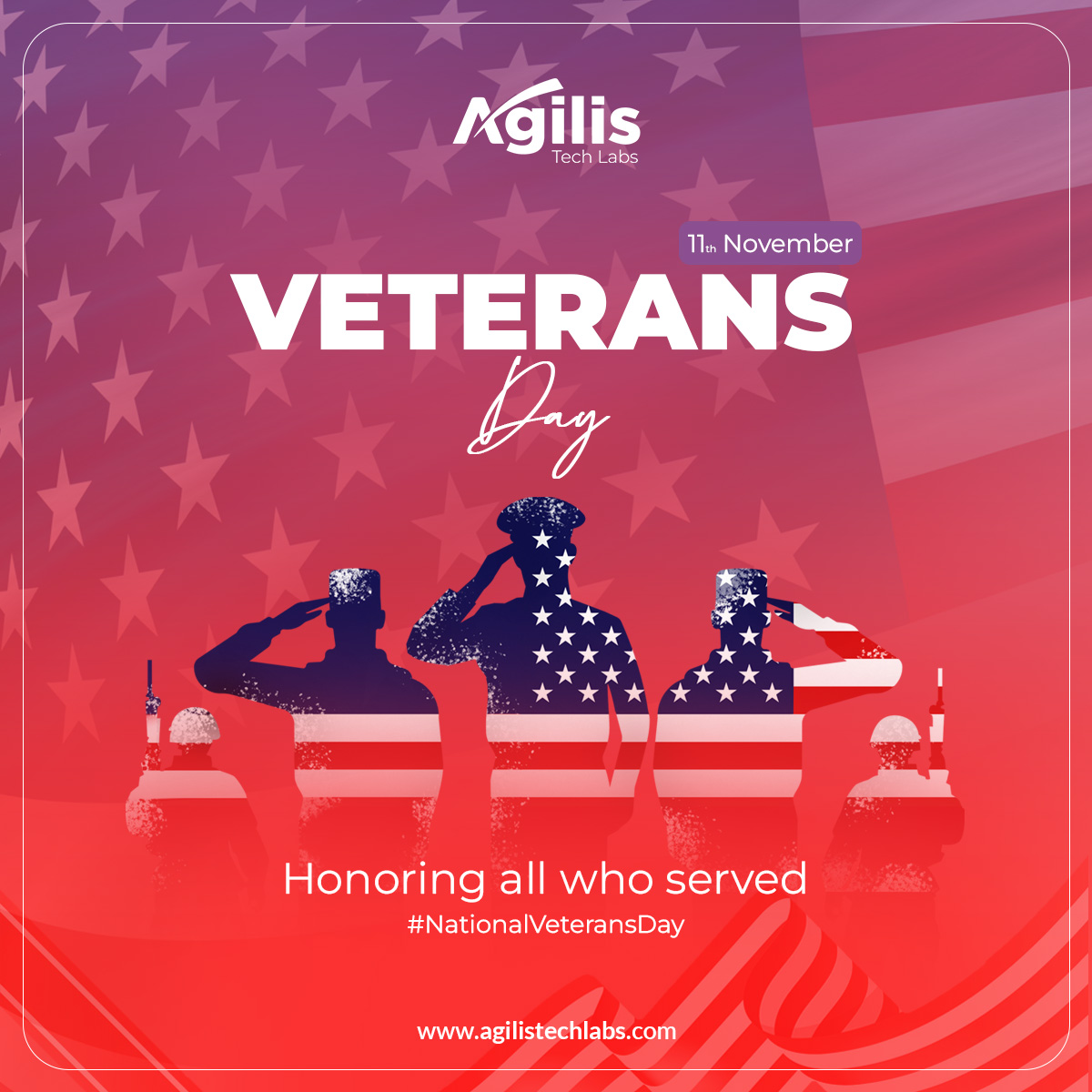 AgilisTechLab's tweet image. We don&apos;t know them all but we owe them all.

#NationalVeteransDay #AgilisTechLabs #Digitalmarketing #Houston #texas #NewYorkCity #LosAngeles #California #Chicago #Washington #SanDiego #LasVegas