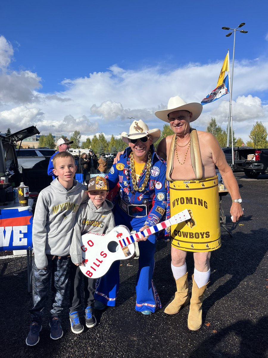 shestads's tweet photo. We’ve been Wyoming season ticket holders for years 🤠Traveling to Buffalo this weekend and praying we get to see @JoshAllenQB play! #BillsMafia #GoPokes https://t.co/m8Twujbf1U