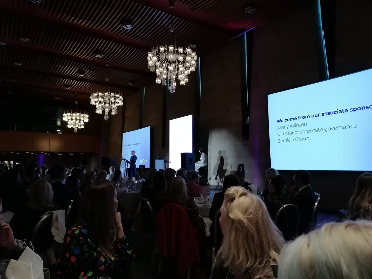 Great to hear from Jenny Allison from <a href="/BerniciaGroup/">Bernicia</a> as we start today's awards!!!

Good luck all and a special shout out &amp; sending winning vibes to me pal @Jeni_Smith_ ❤️

#neechamberevents #awards #womaninbusiness