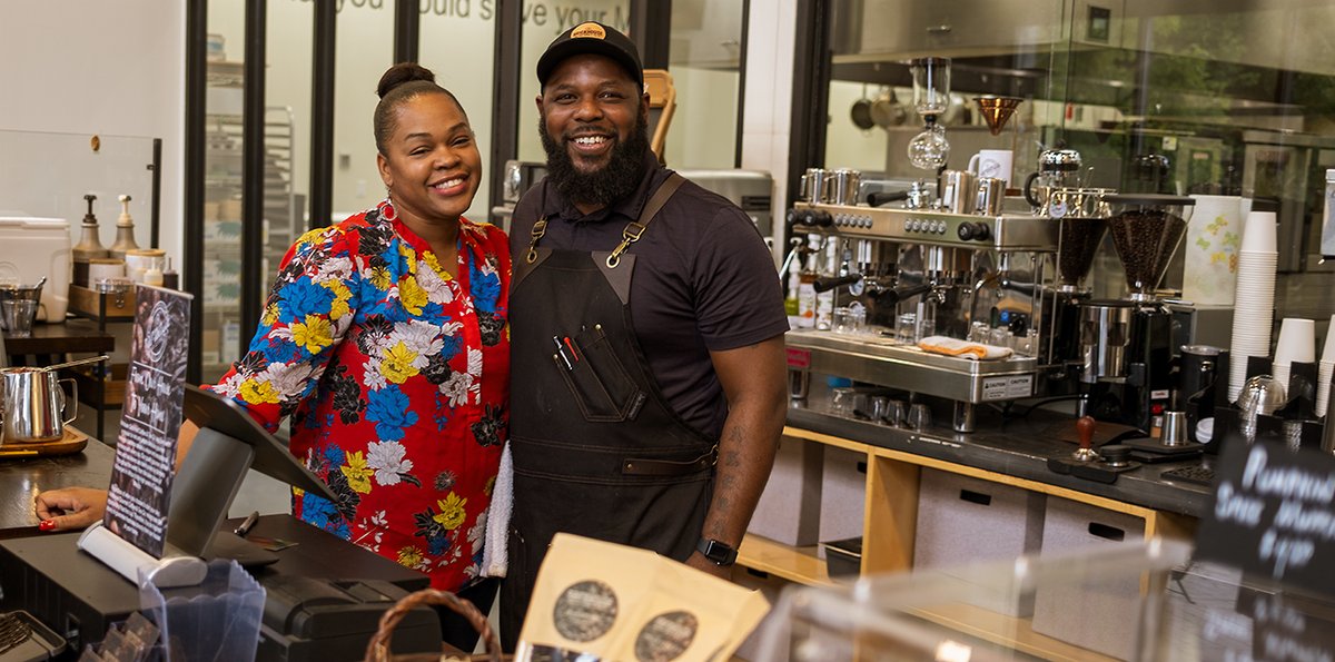 Akera Sellers at <a href="/brickhouse_co/">BRICKHOUSE .</a> in <a href="/WestColumbiaSC/">City of West Cola</a> is bar none our favorite barista. What’s funny is that he didn’t set out to be one at all. Get the scoop in this week’s Meet the Neighbors. bit.ly/3UsxIy1 #TalesofWECO