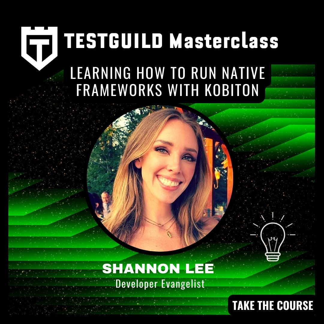 testguilds's tweet photo. Deciding on the right platform for #mobiletesting can be difficult, especially for #automatedtesting. โน๏ธ That's why we created this course to make it easier. Learn for FREE! ๐ https://t.co/H5jjiBEBQJ #testguildtrainingsession #nativeframeworks @KobitonMobile https://t.co/j2XKrxGD2w