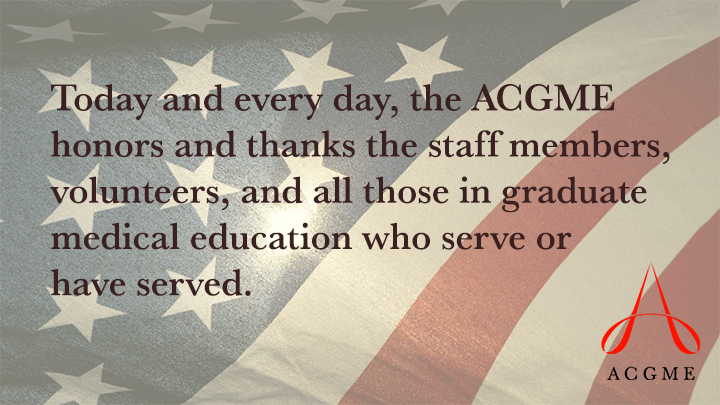 acgme's tweet photo. #FYIFriday Today is #VeteransDay. Thank you to all of those who serve or have served. https://t.co/iyrcxnHCGA